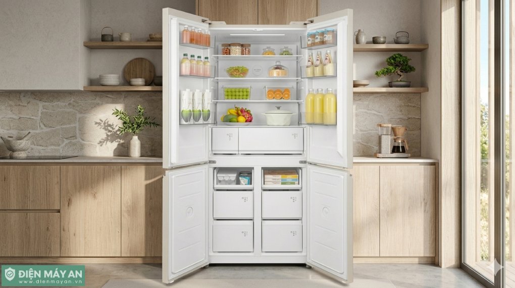 Tủ lạnh Toshiba Inverter 521 lít Multi Door GR-RF681WI-PGV(D4)